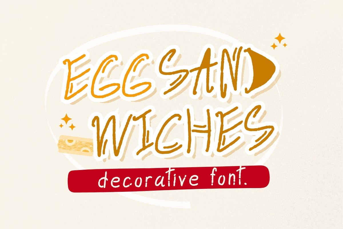Пример шрифта Egg Sandwiches Regular