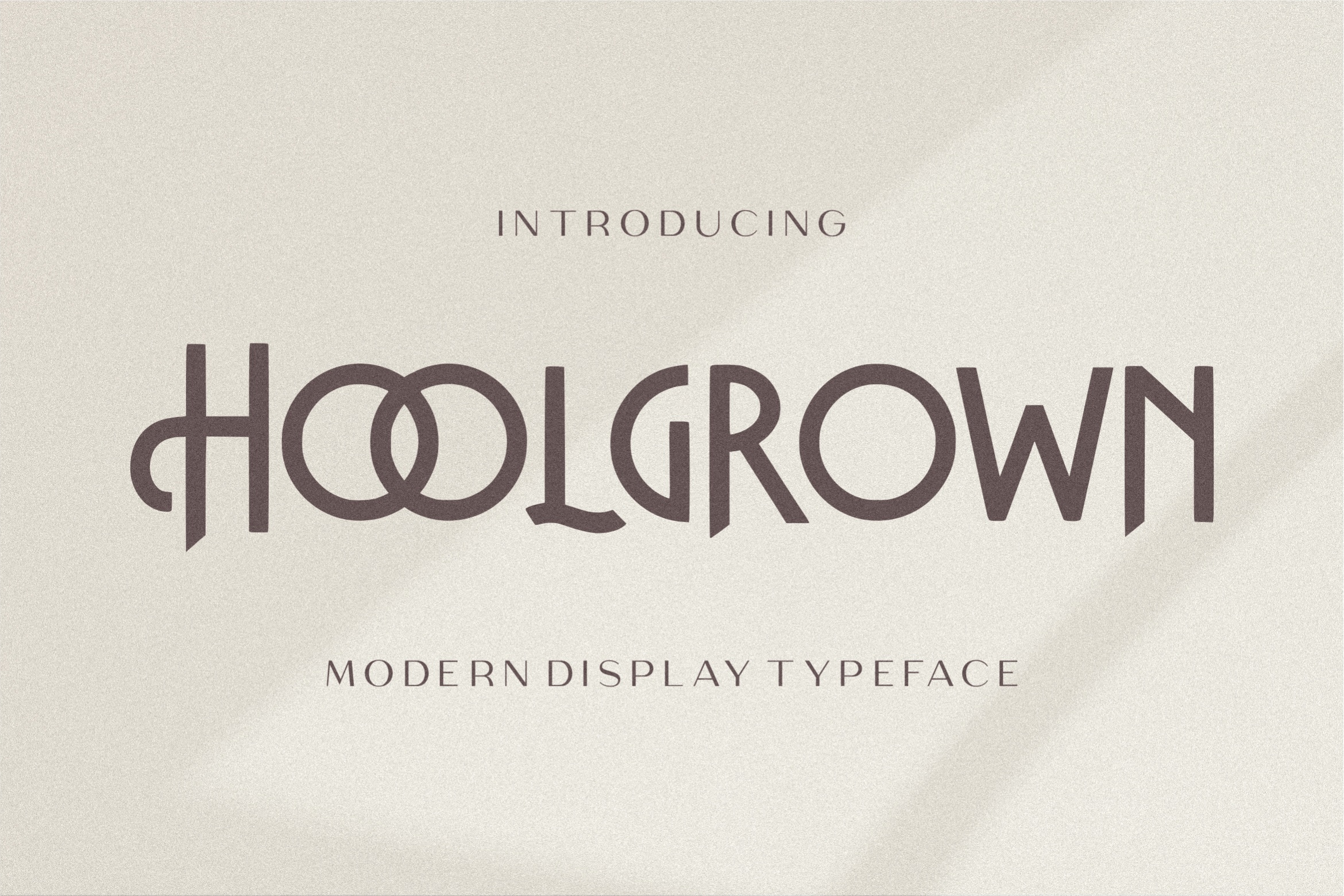 Пример шрифта Hoolgrown