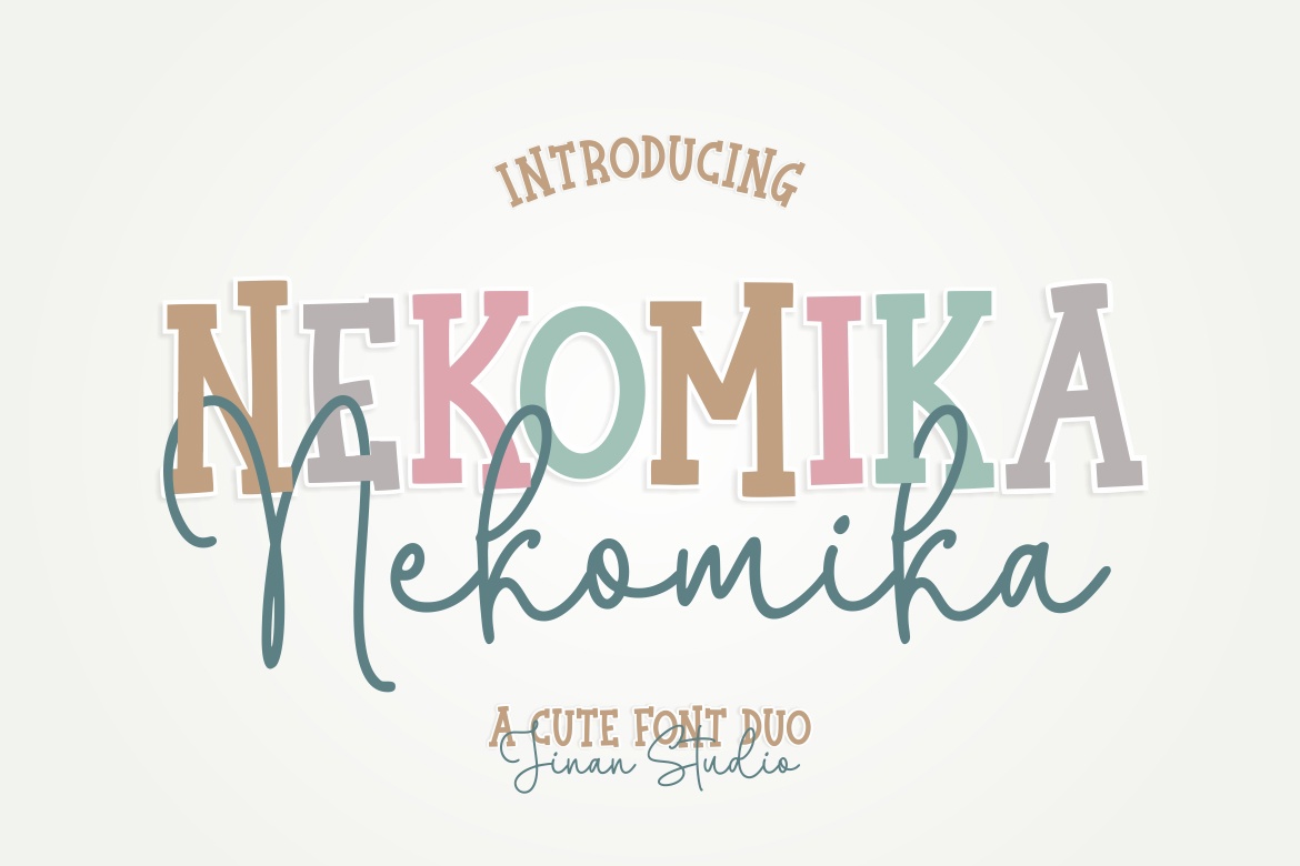 Пример шрифта Nekomika Script