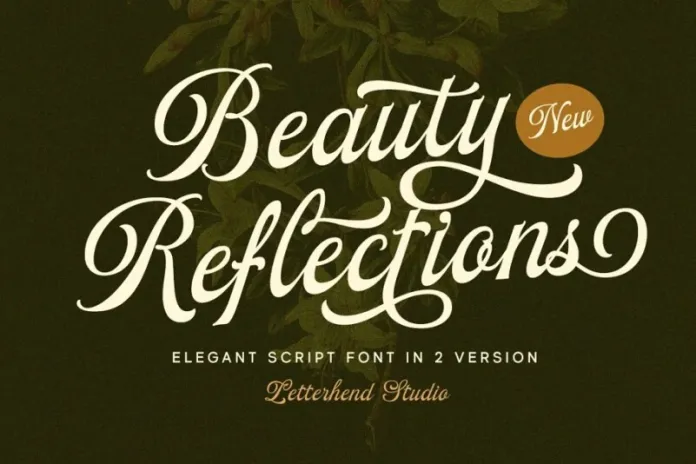 Пример шрифта Beauty Reflections Regular