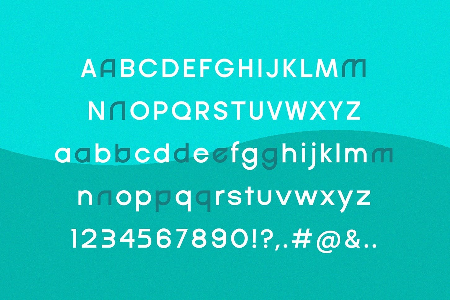 Пример шрифта Monaqi MediumItalic