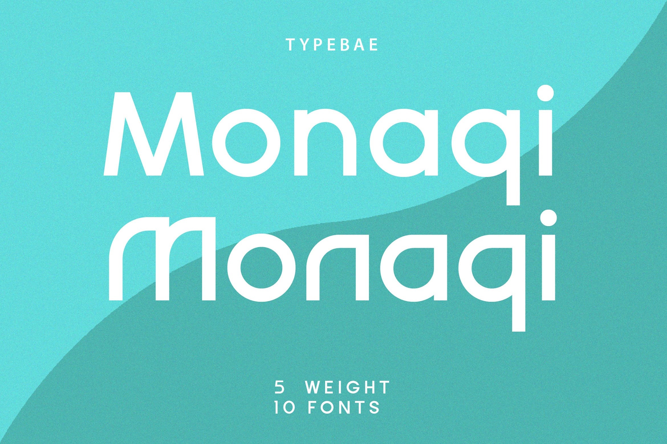 Пример шрифта Monaqi Regular