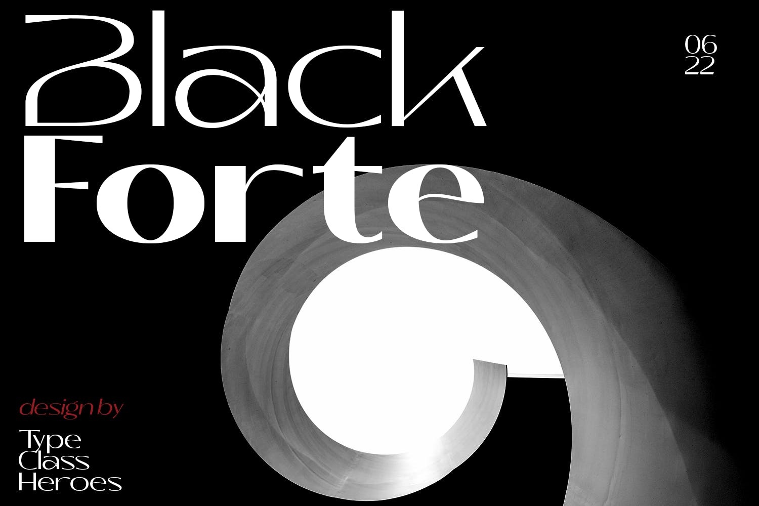 Пример шрифта Black Forte