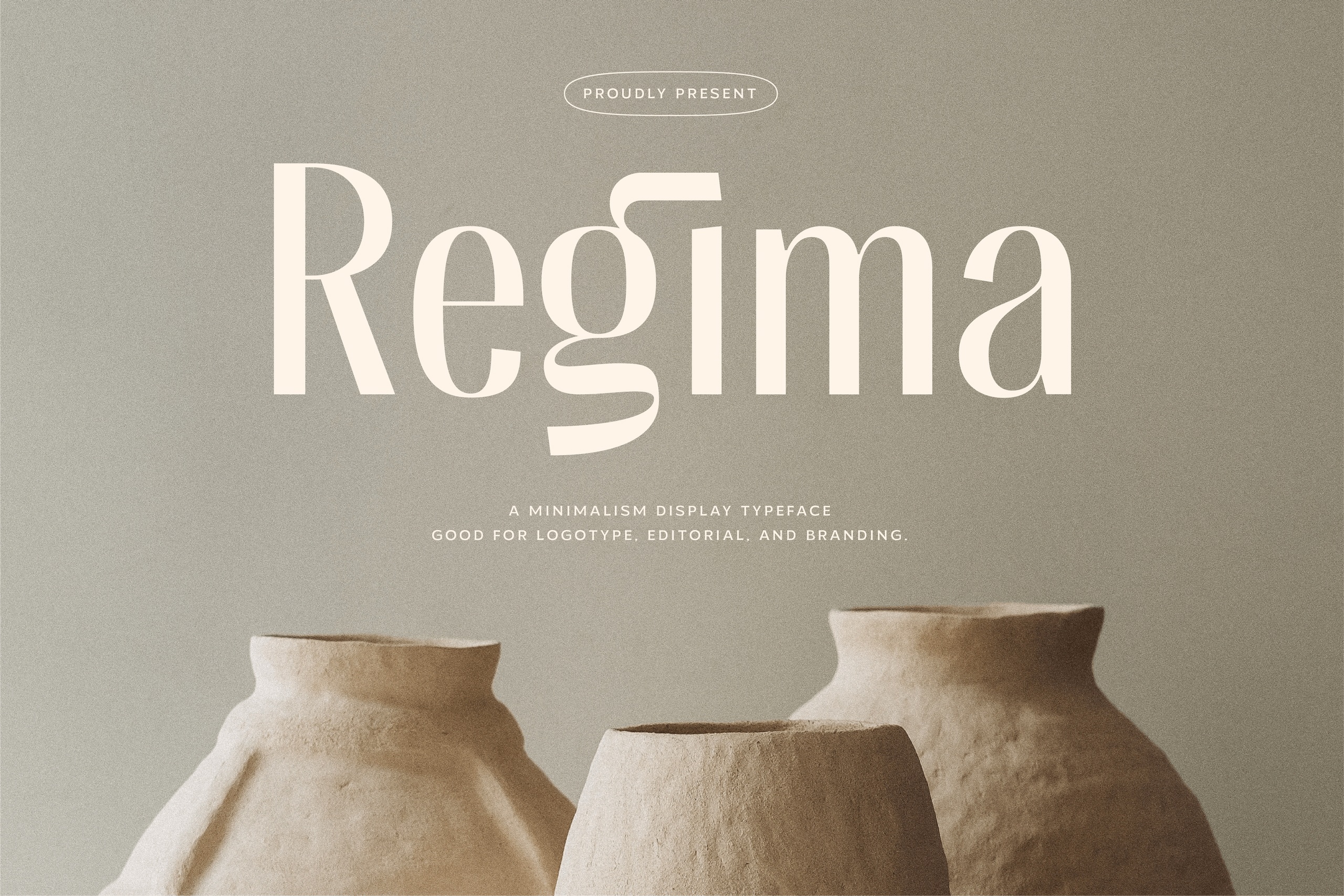 Пример шрифта Regima