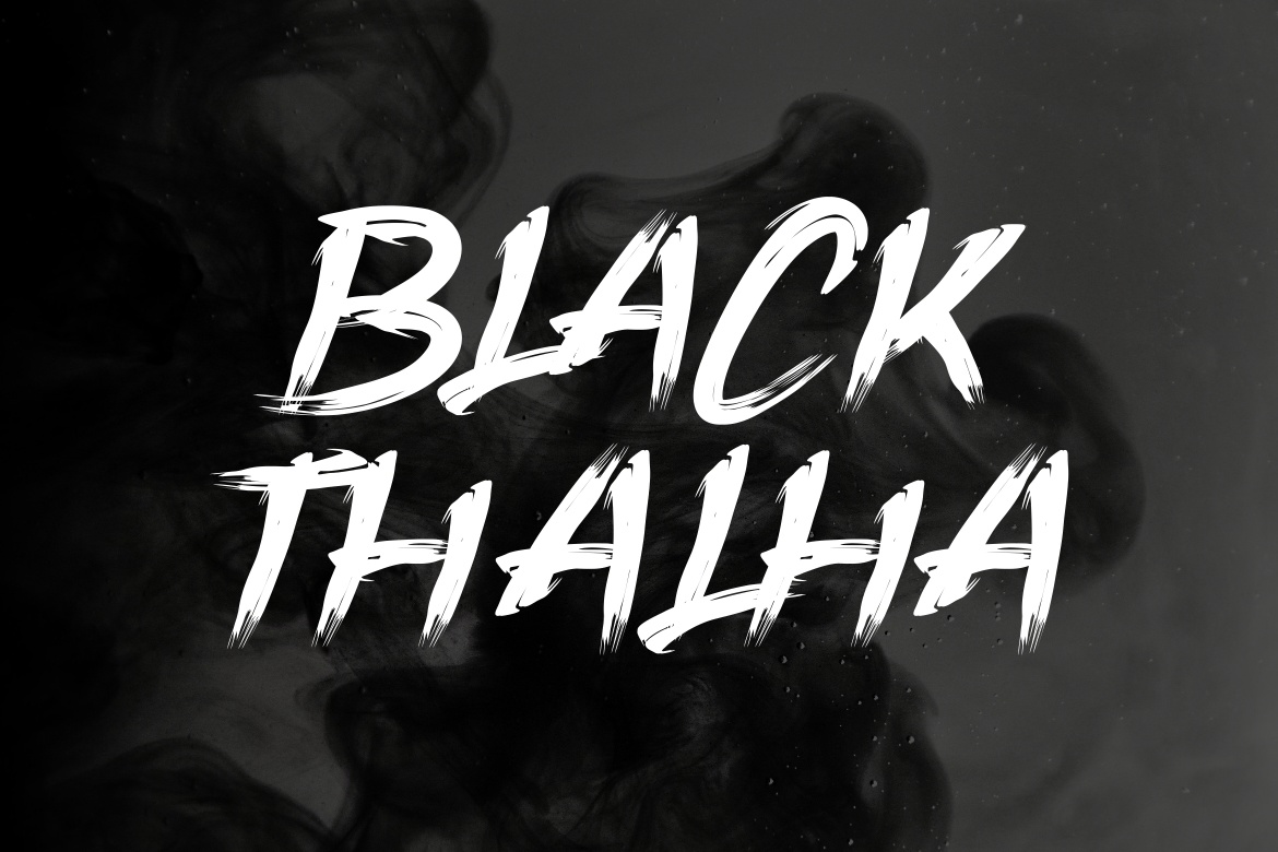 Пример шрифта Black Thalha
