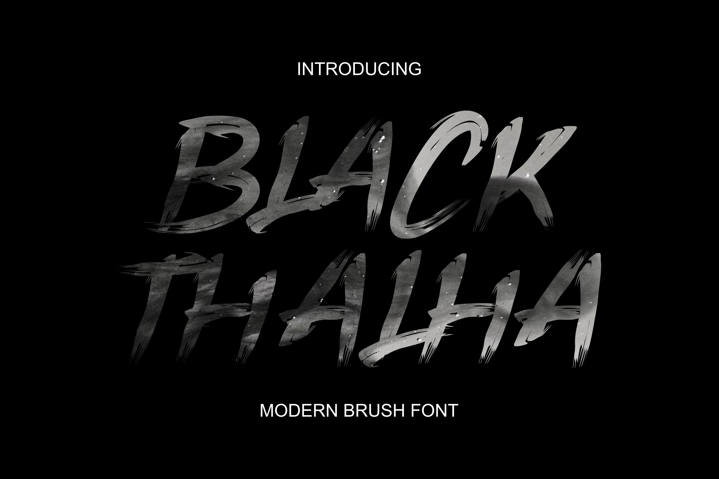 Пример шрифта Black Thalha Regular