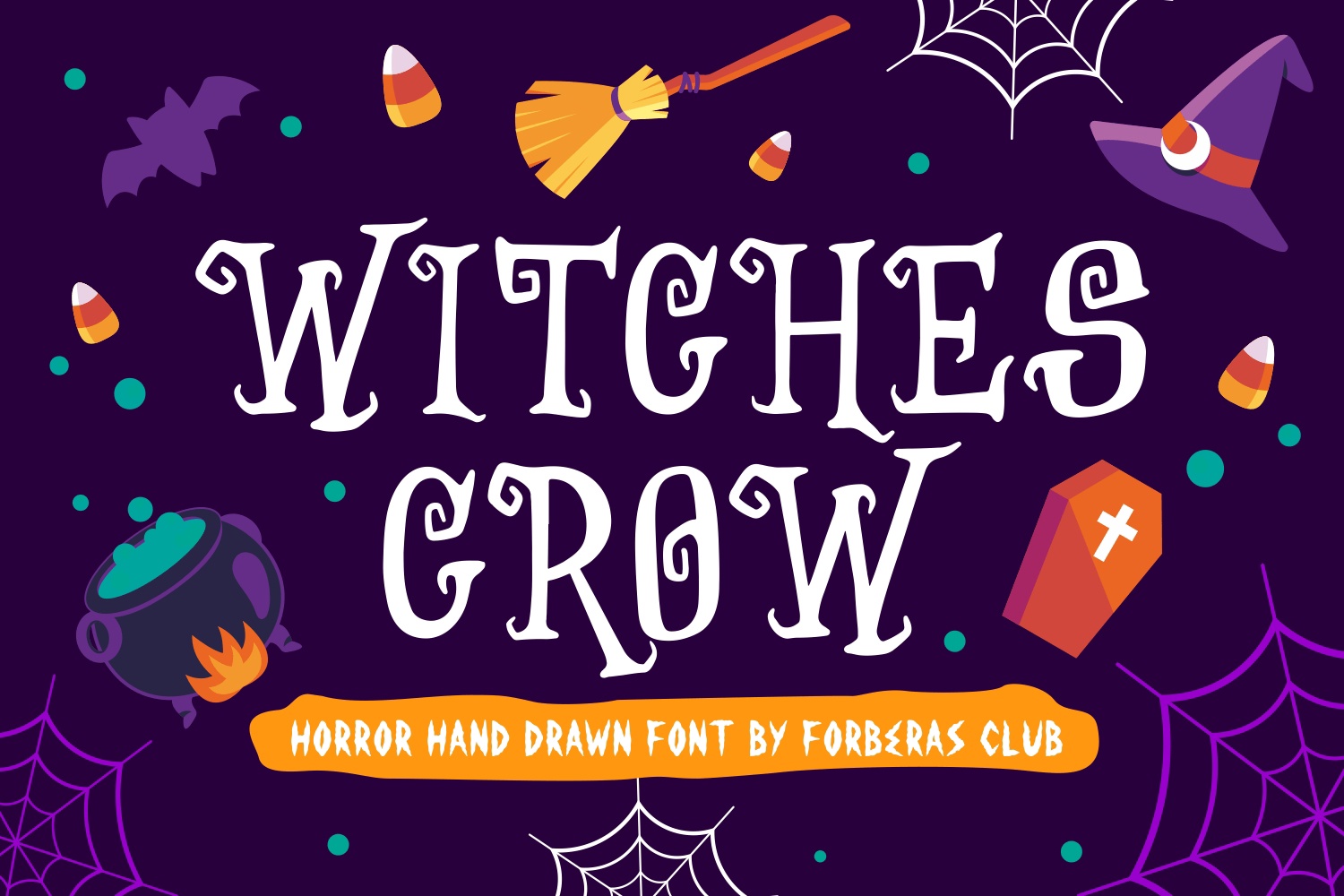 Пример шрифта Witches Crow Regular