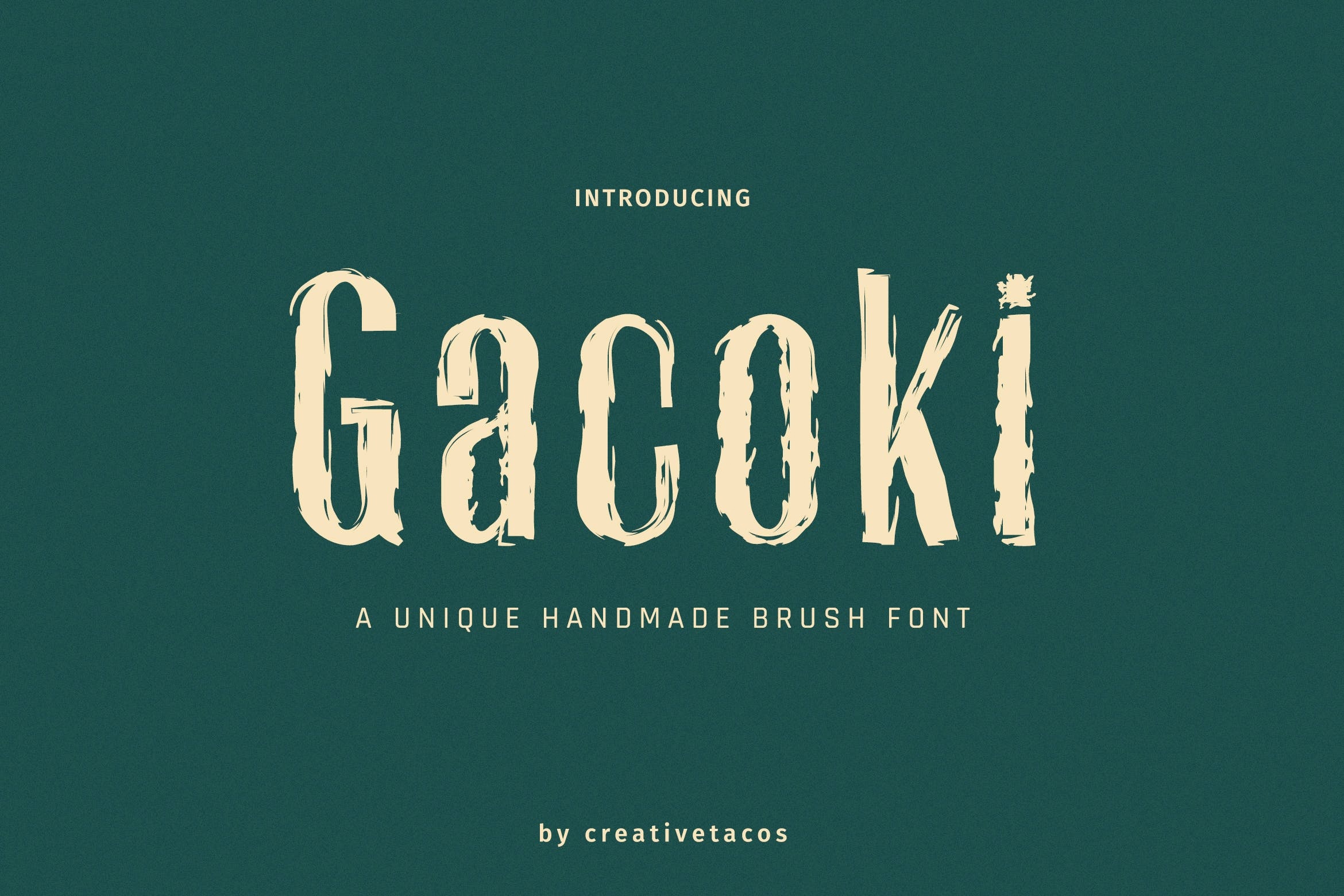 Пример шрифта Gacoki