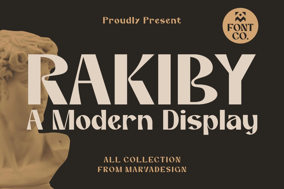 Пример шрифта Rakiby