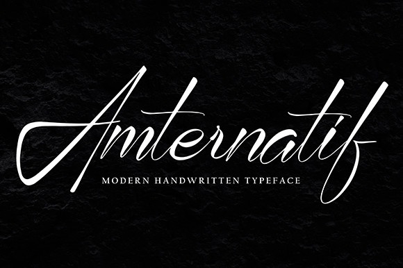 Пример шрифта Amternatif