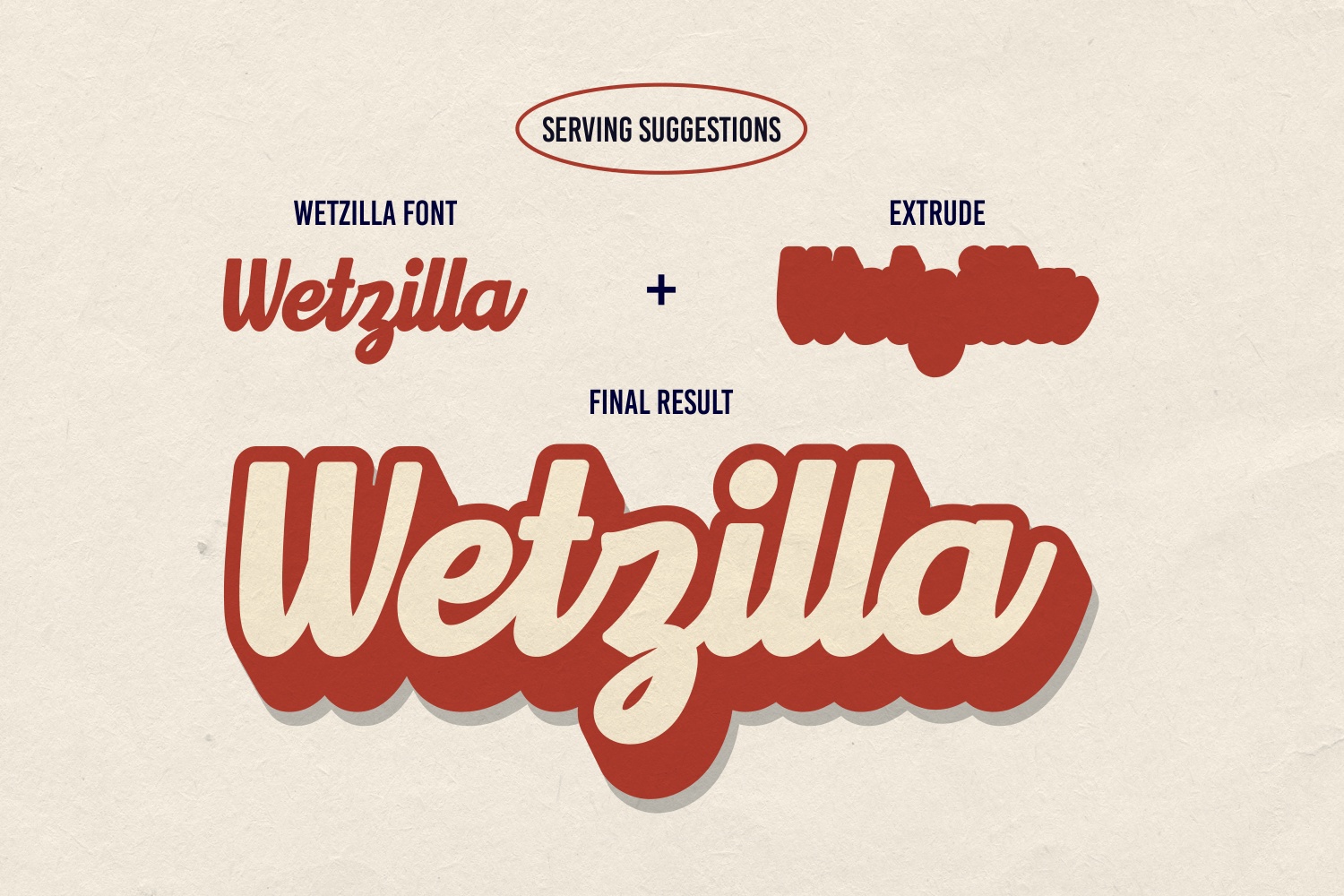 Пример шрифта Wetzilla Regular