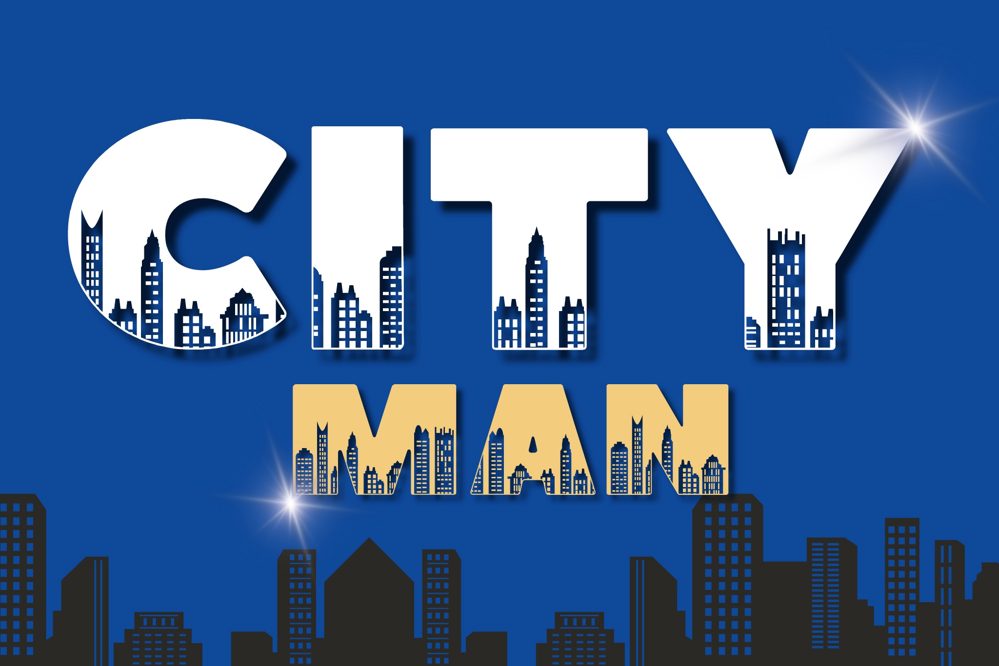 Пример шрифта City Man