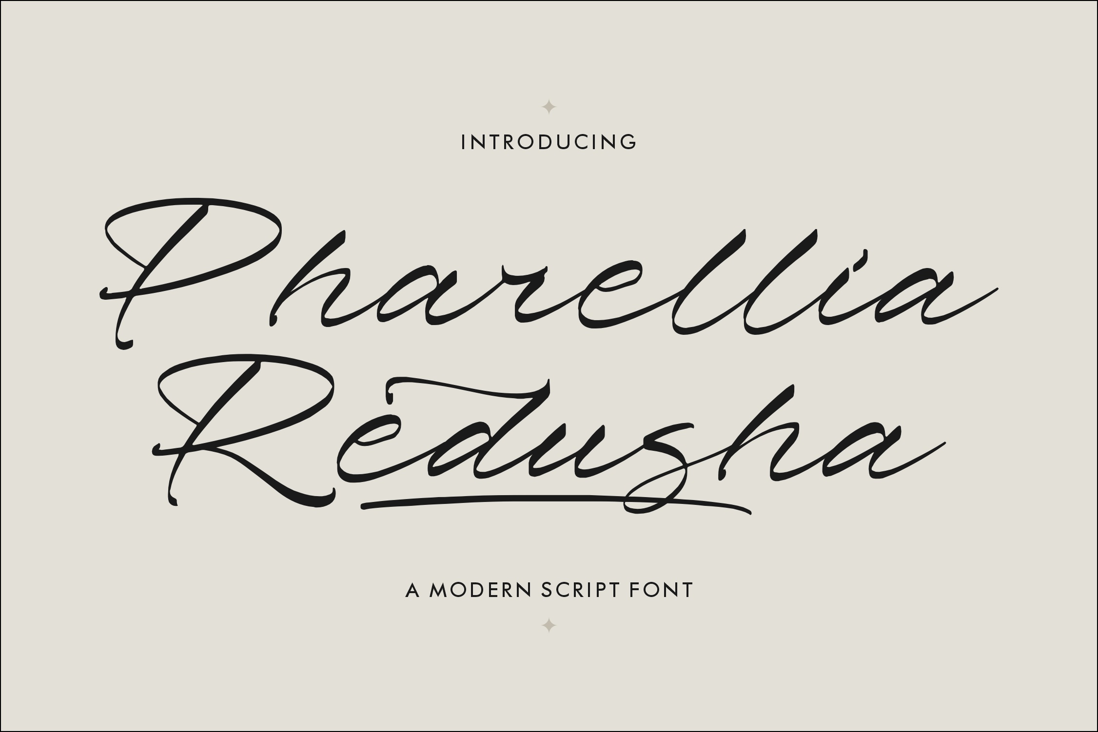 Пример шрифта Pharellia Redusha