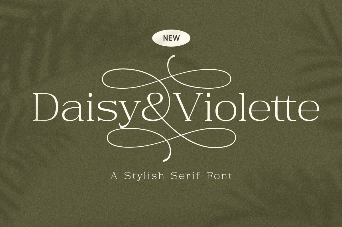 Пример шрифта Daisy & Violette Regular