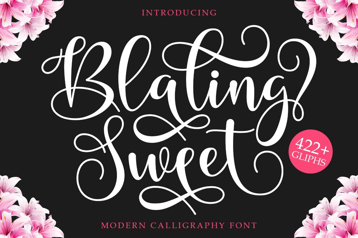 Пример шрифта Blaling Sweet