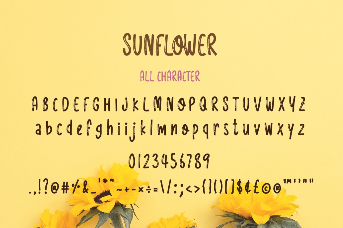 Пример шрифта Morning Sunflower Highlight