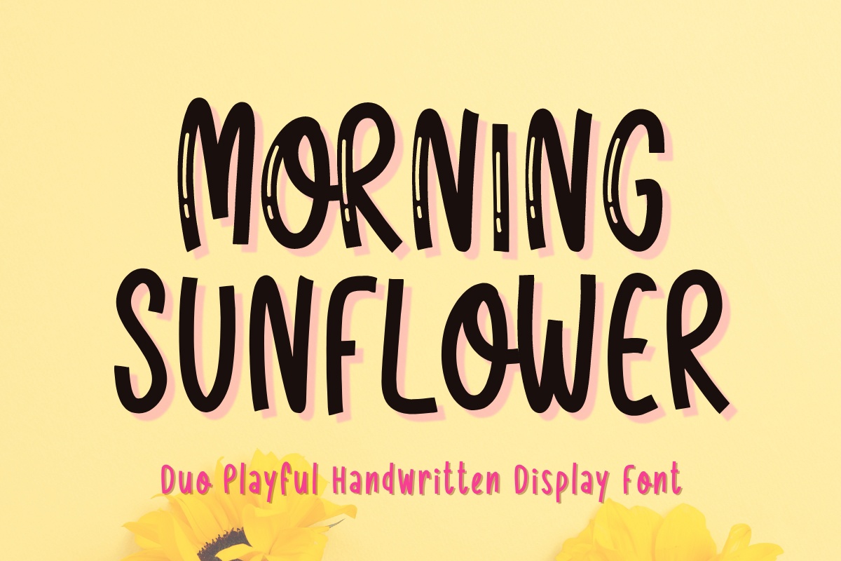 Пример шрифта Morning Sunflower
