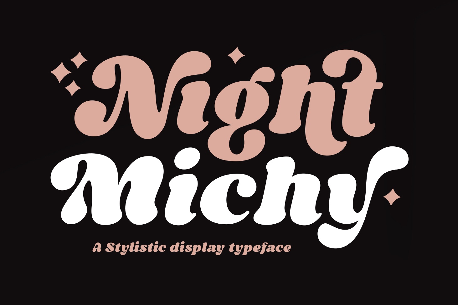 Пример шрифта Night Michy Regular