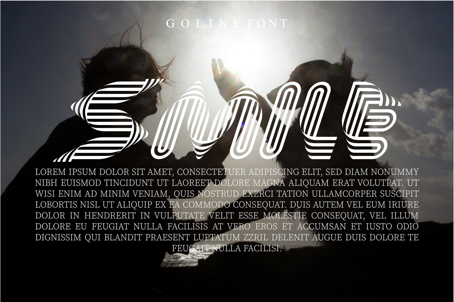 Пример шрифта Goline Italic