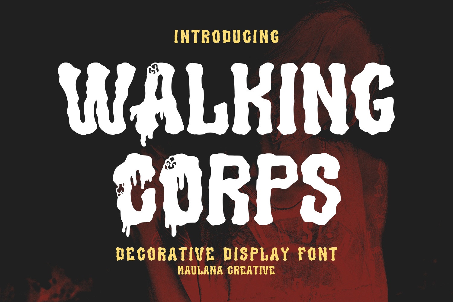 Пример шрифта Walking Corps Regular