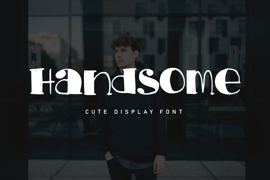 Пример шрифта Handsome
