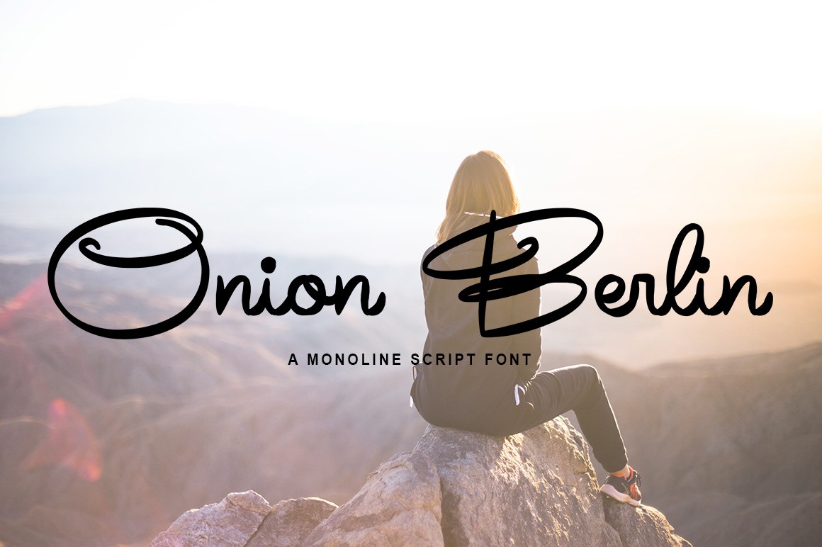 Пример шрифта Onion Berlin