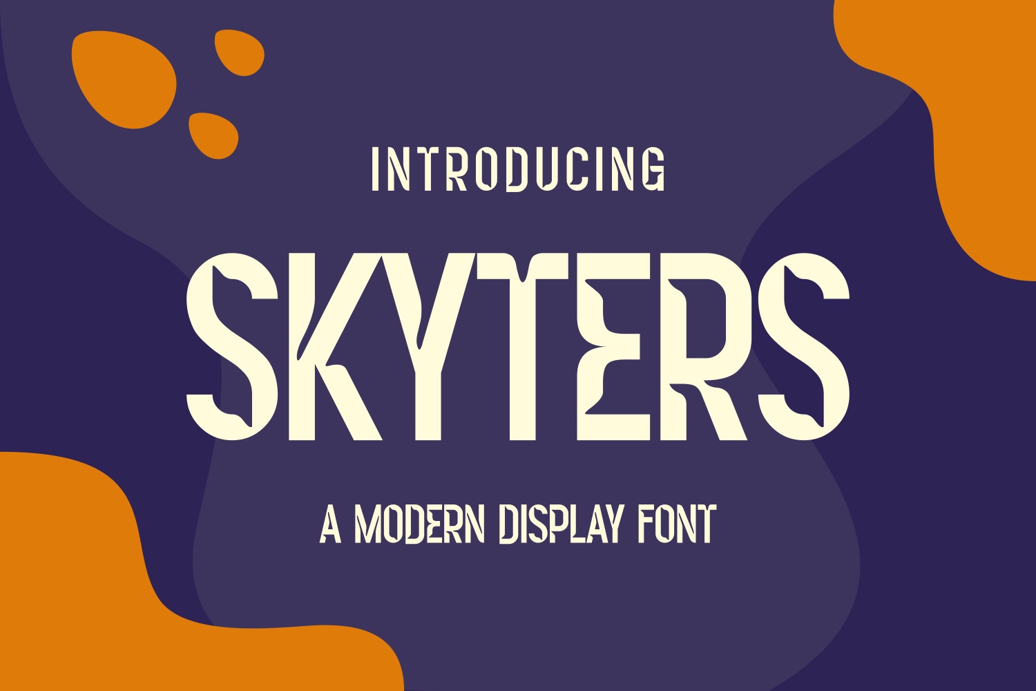 Пример шрифта Skyters