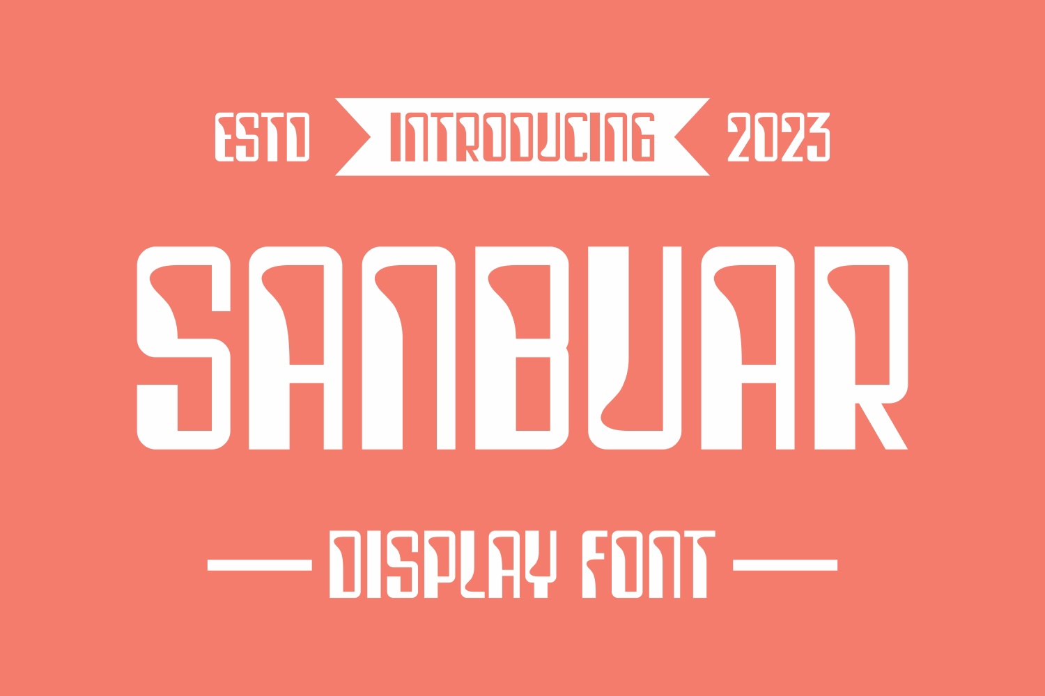 Пример шрифта Sanbuar