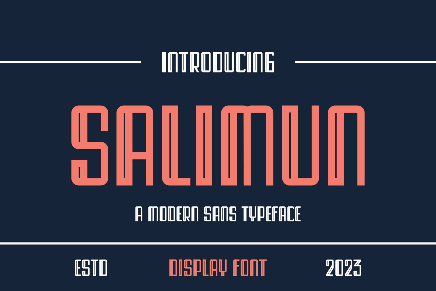 Пример шрифта Salimun