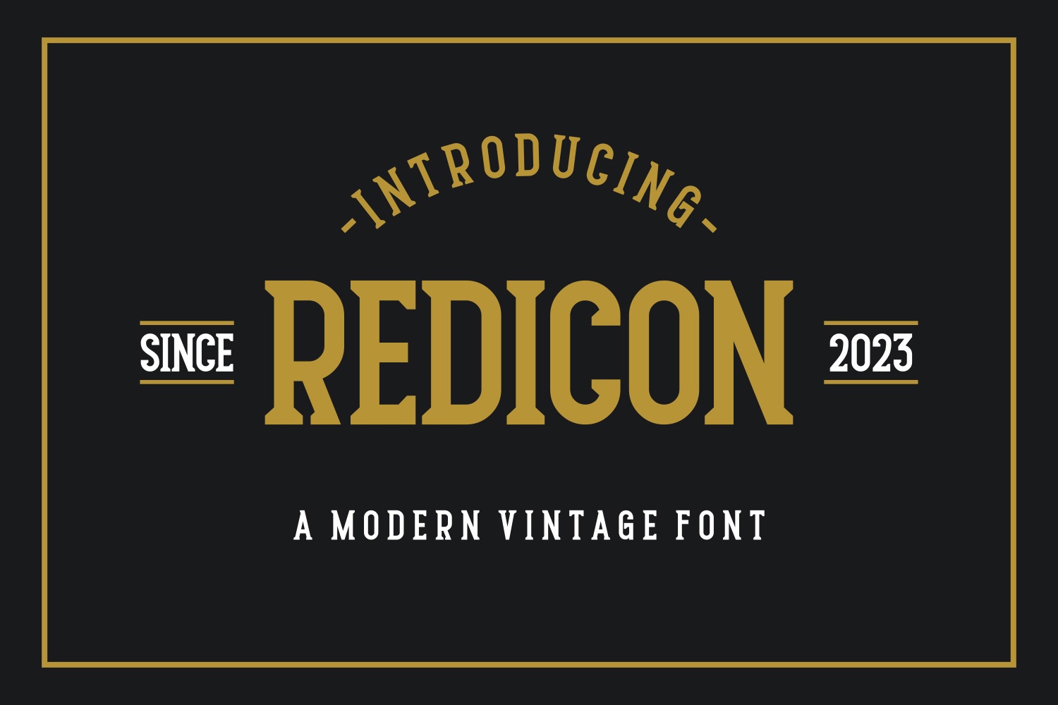Пример шрифта Redicon