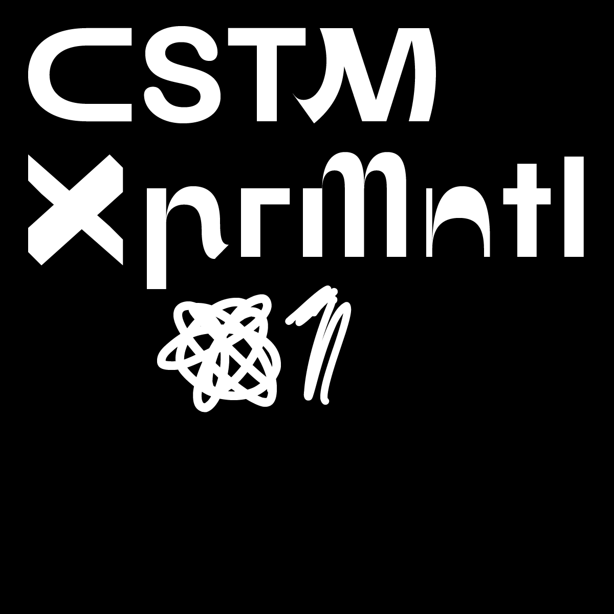Пример шрифта CSTM XPRMNTL 01 Regular