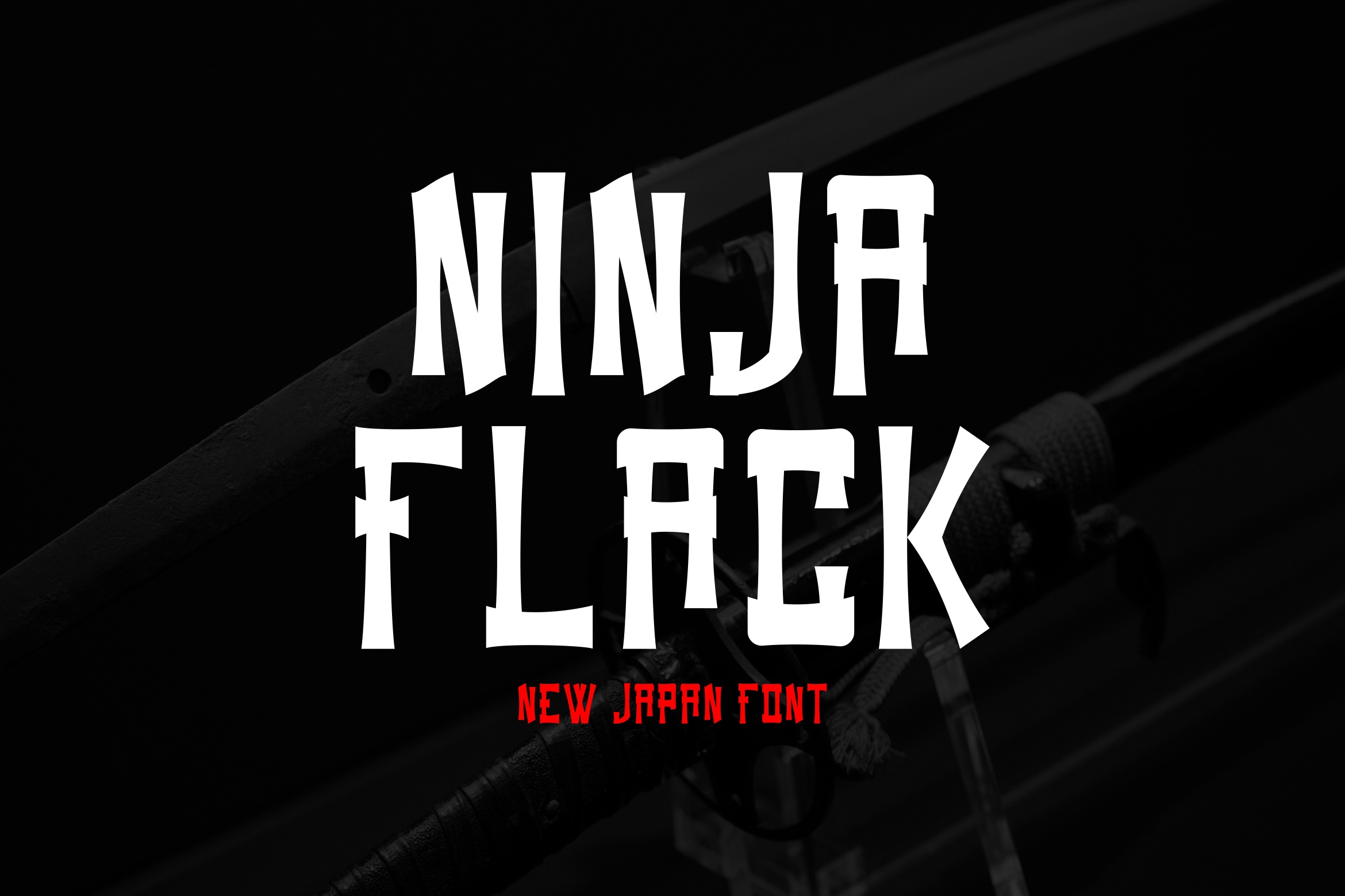 Пример шрифта Ninja Flack Regular