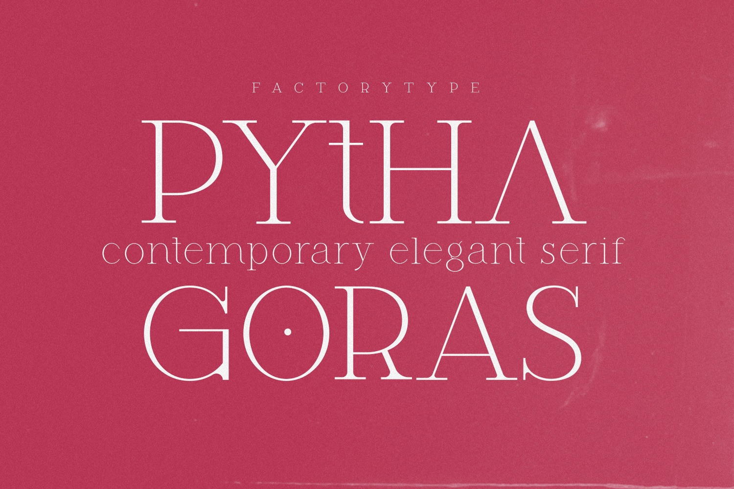 Пример шрифта Pythagoras