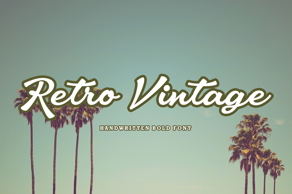 Пример шрифта Retro Vintage