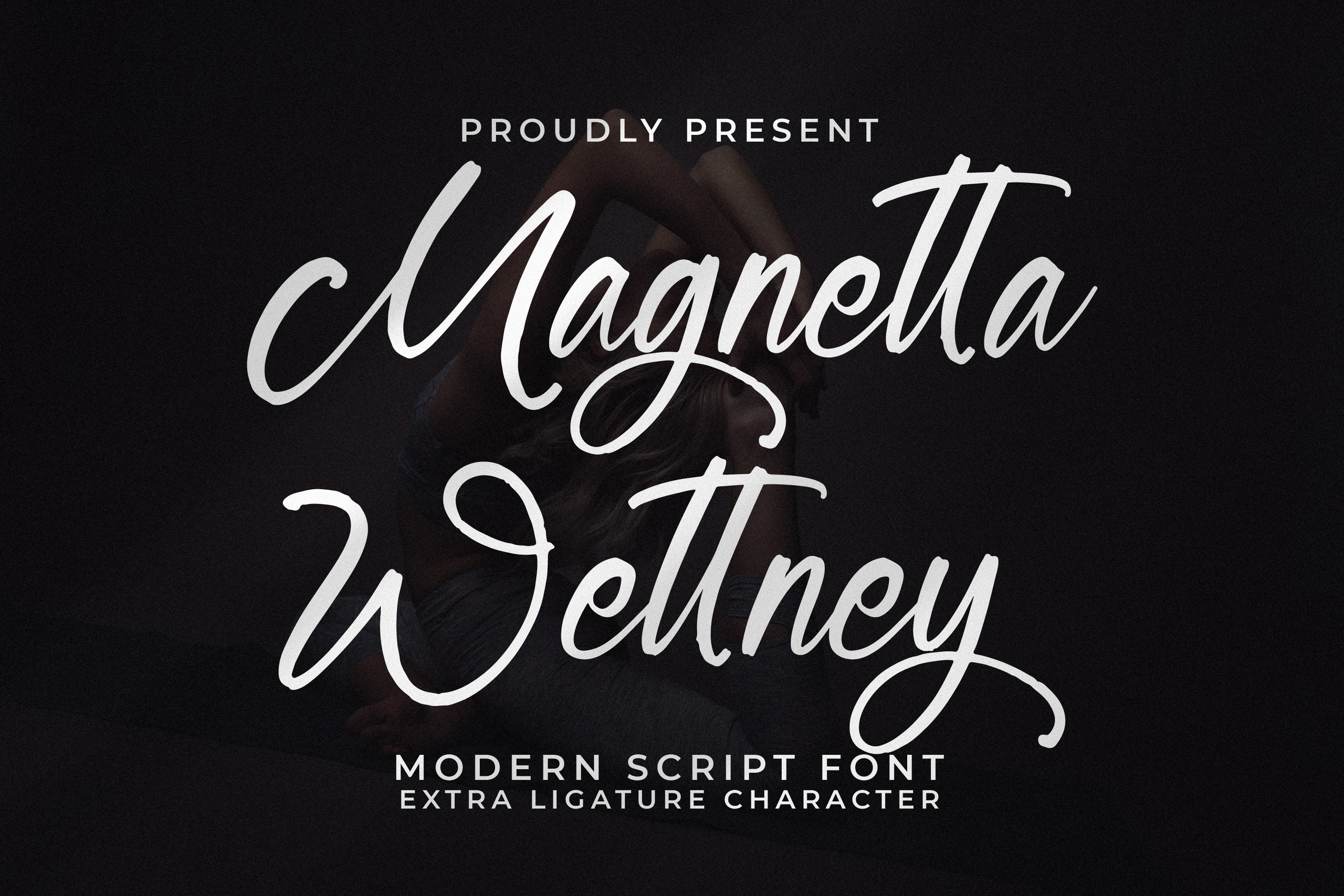 Пример шрифта Magnetta Wettney Italic