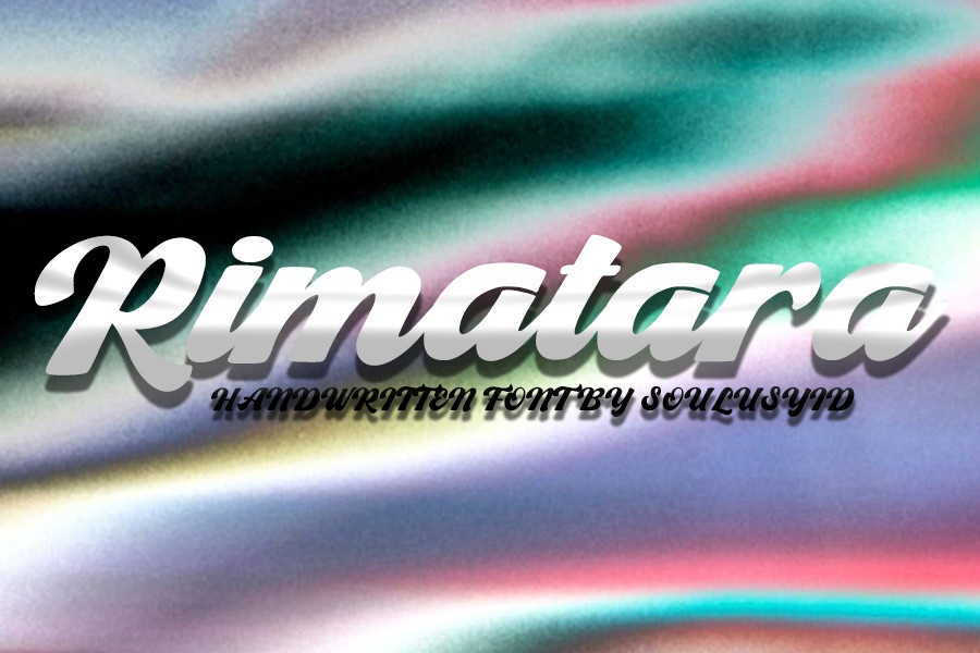 Пример шрифта Rimatara