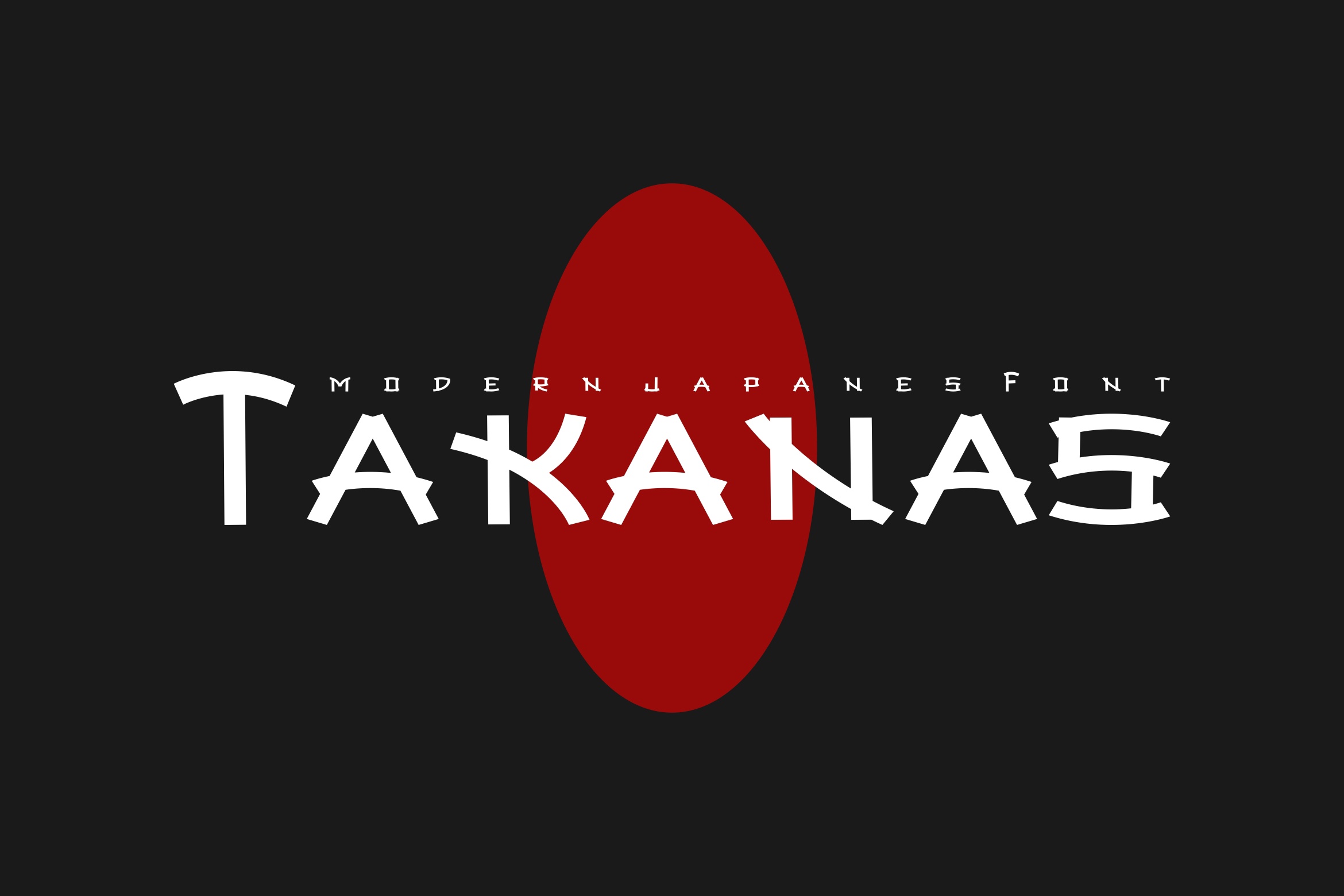 Пример шрифта Takanas