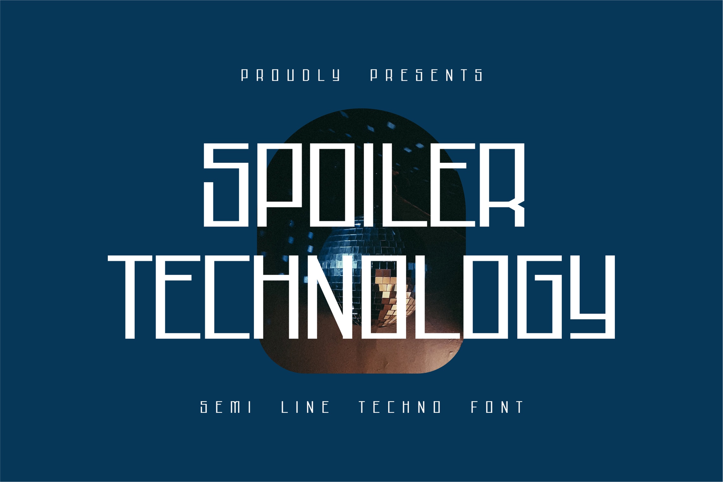 Пример шрифта Spoiler Technology