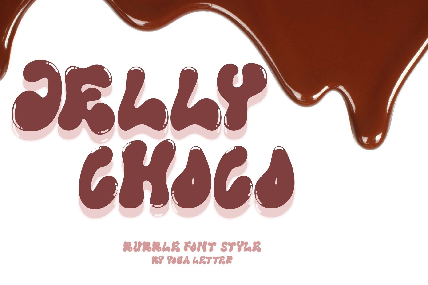 Пример шрифта Jelly Choco