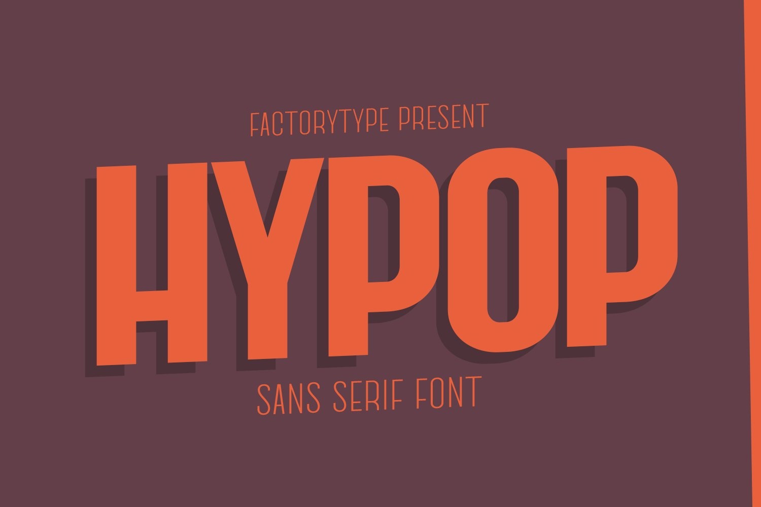 Пример шрифта Hypop