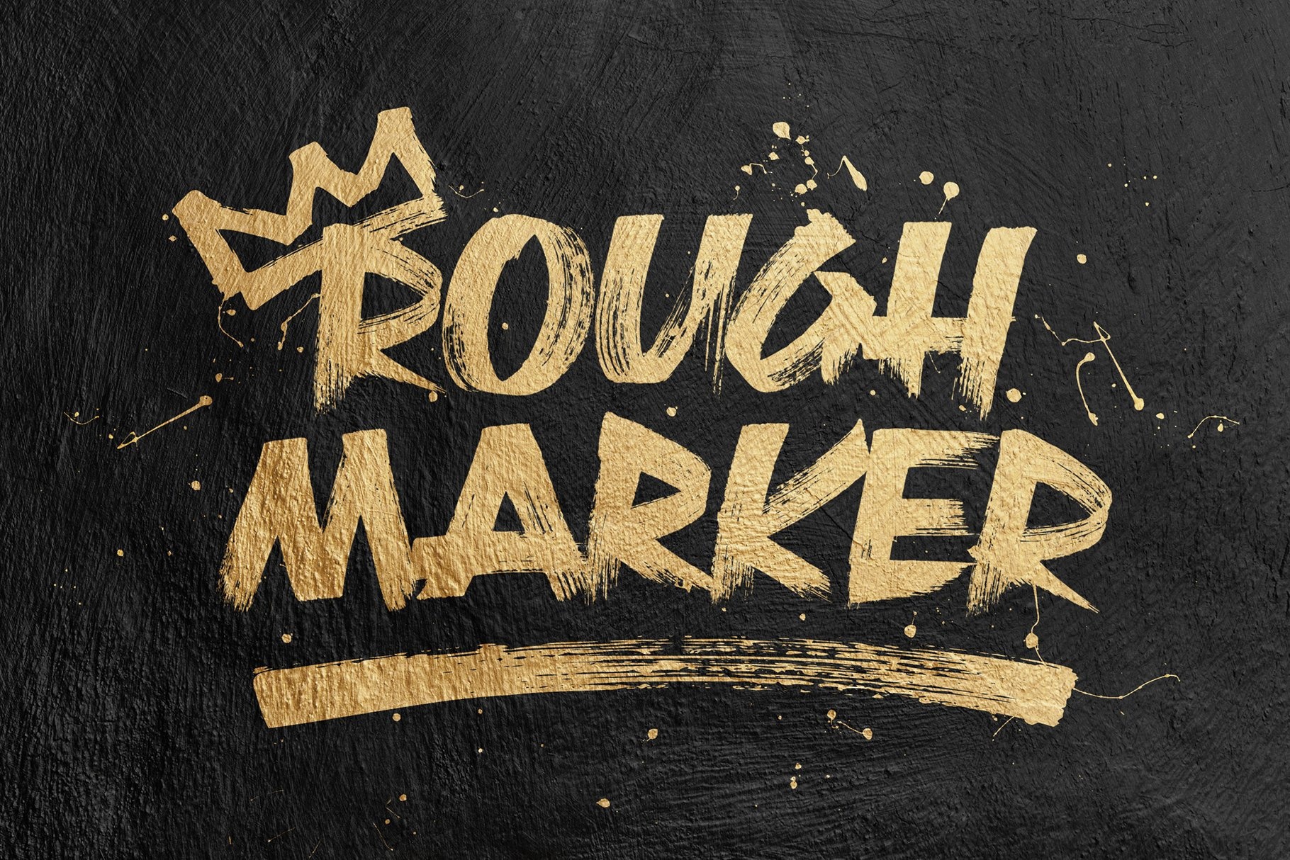 Пример шрифта Rough Marker Swashes Regular