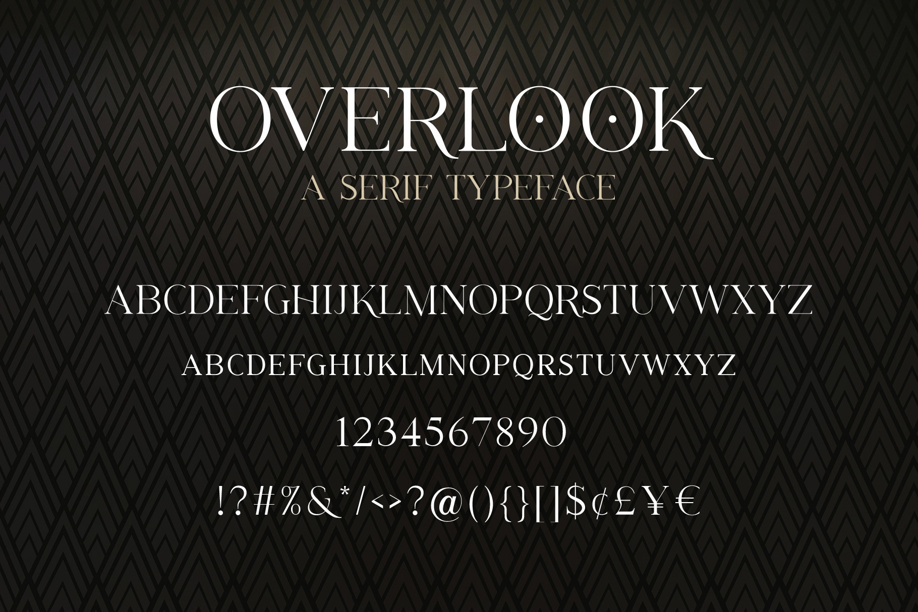 Пример шрифта Overlook Regular
