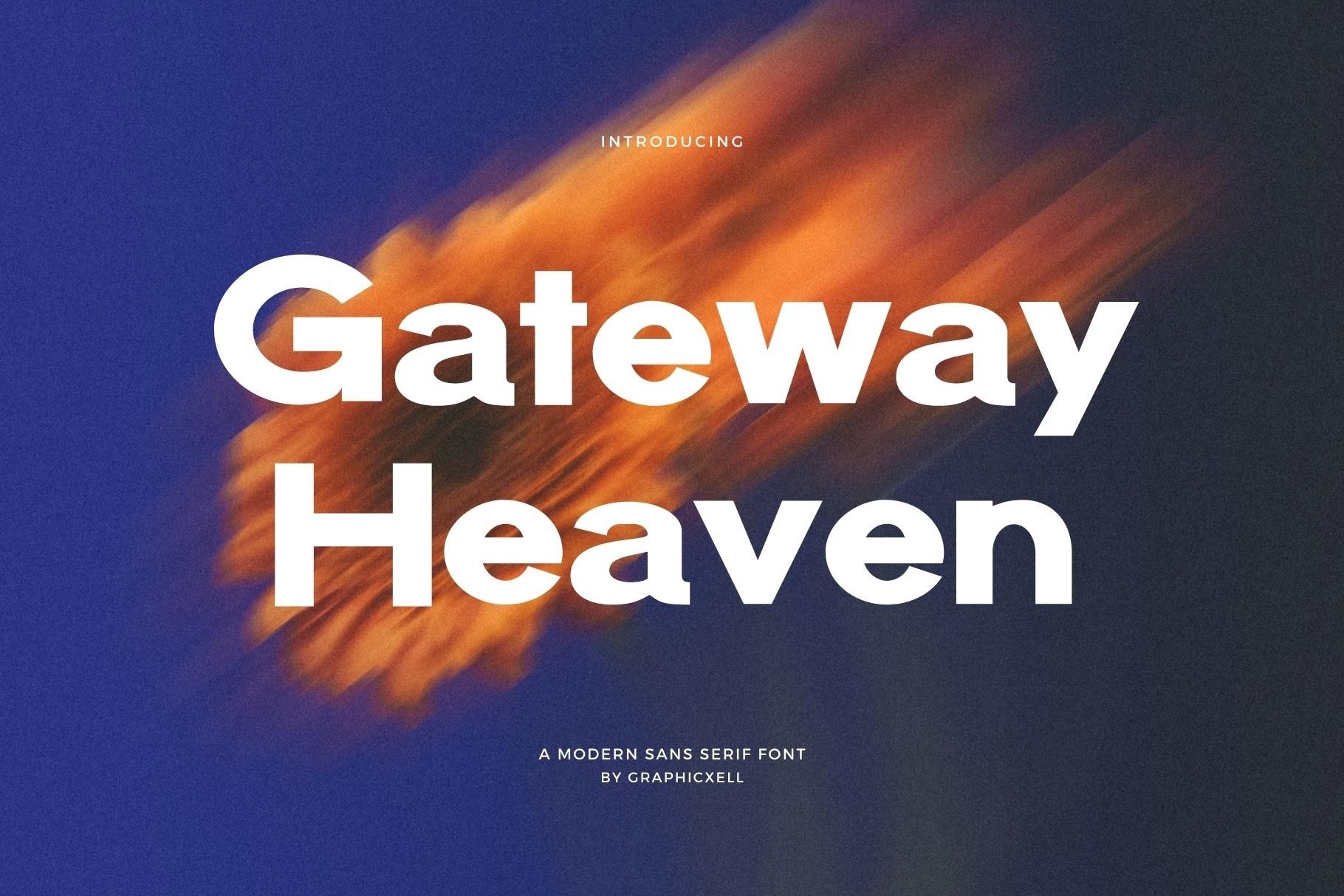 Пример шрифта Gateway Heaven Regular