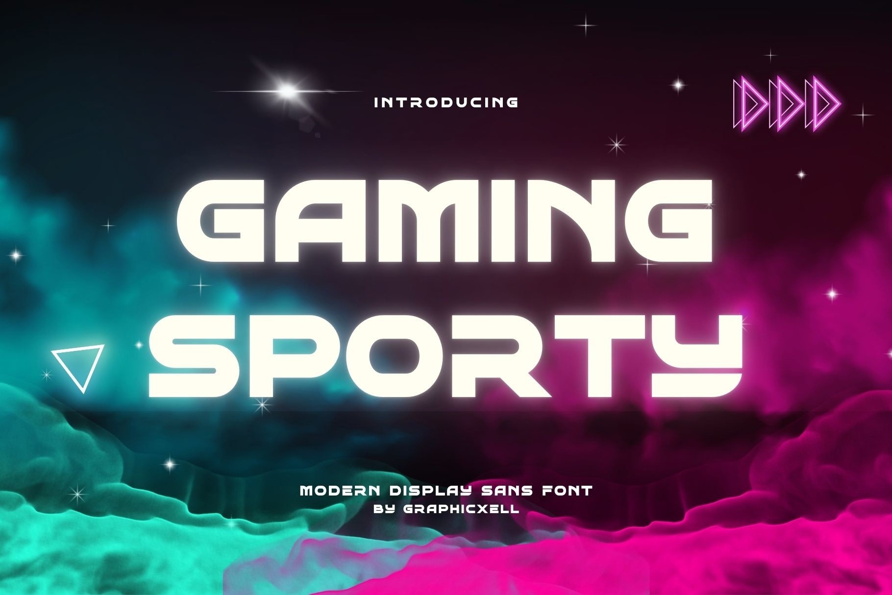 Пример шрифта Gaming Sporty