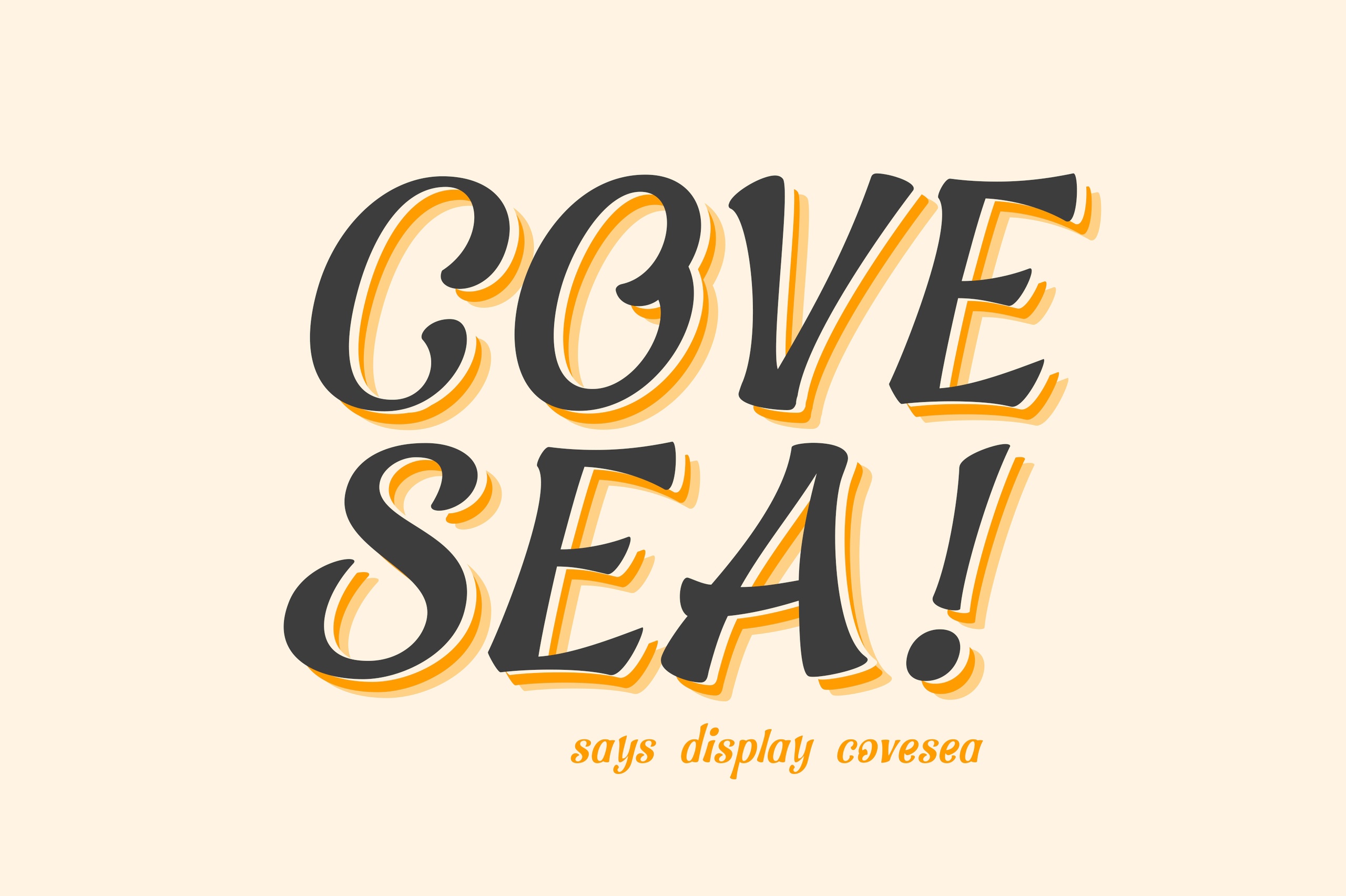 Пример шрифта Covesea Bold Italic