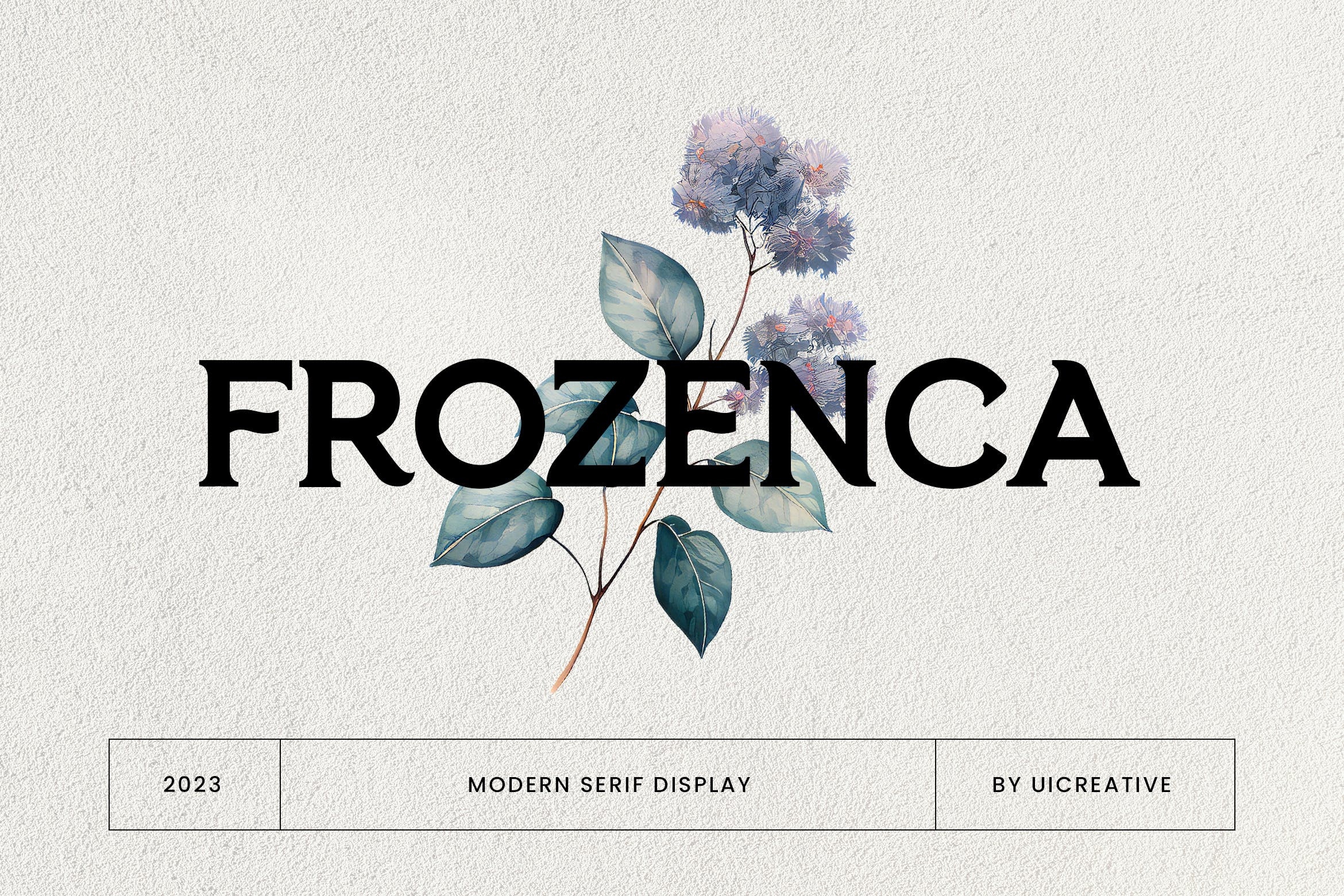 Пример шрифта Frozenca