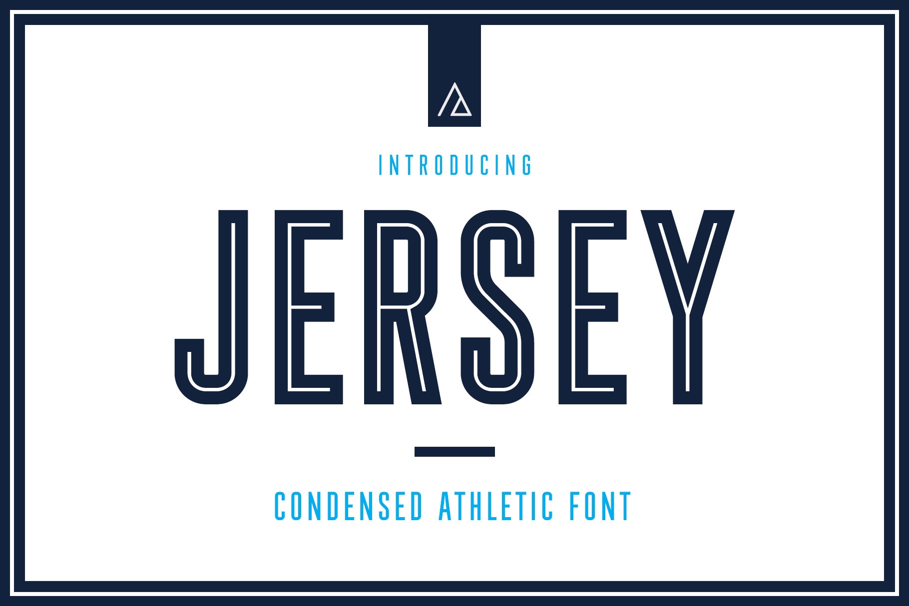 Пример шрифта Jersey