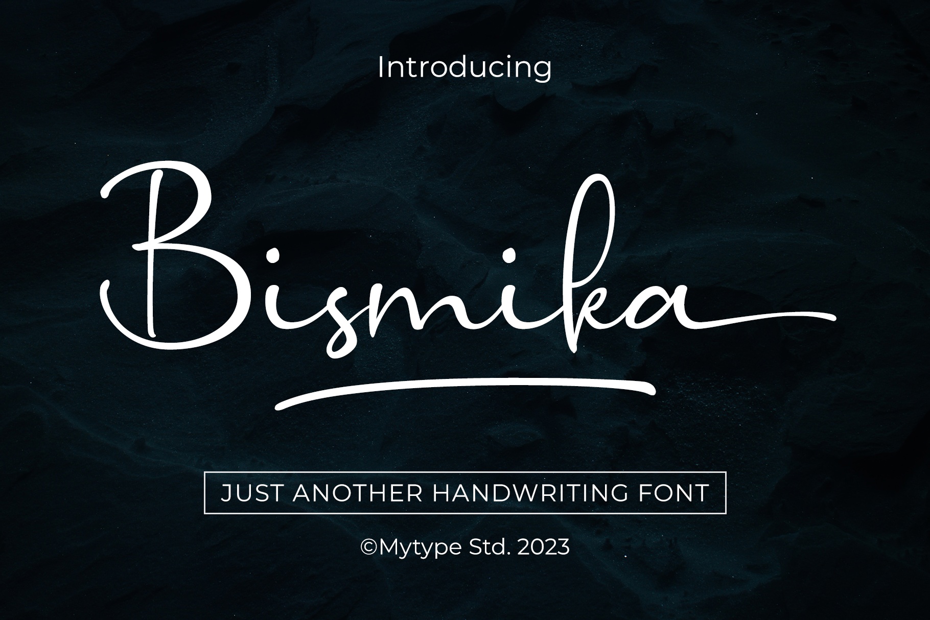 Пример шрифта Bismika