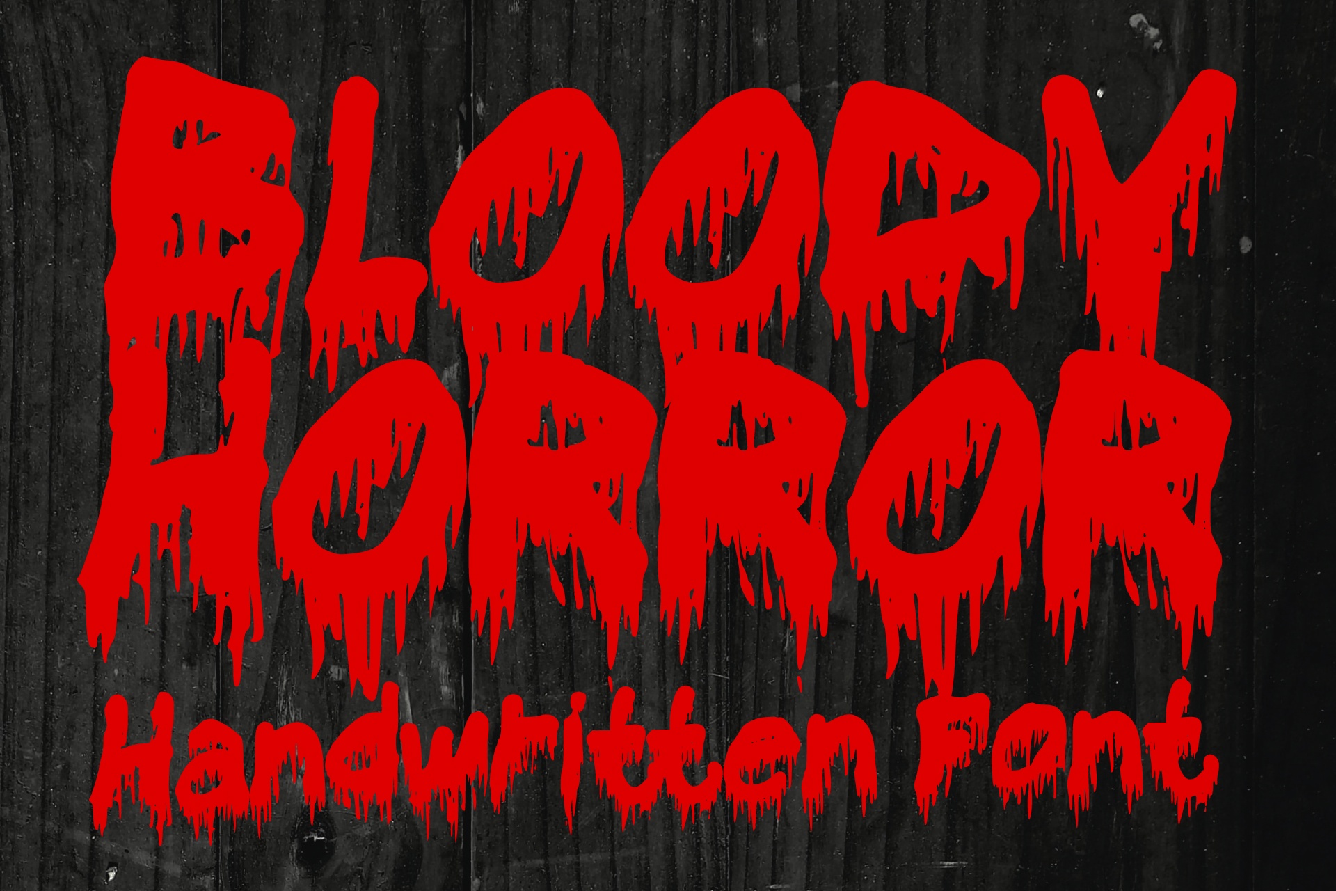 Пример шрифта Bloody Horror Regular