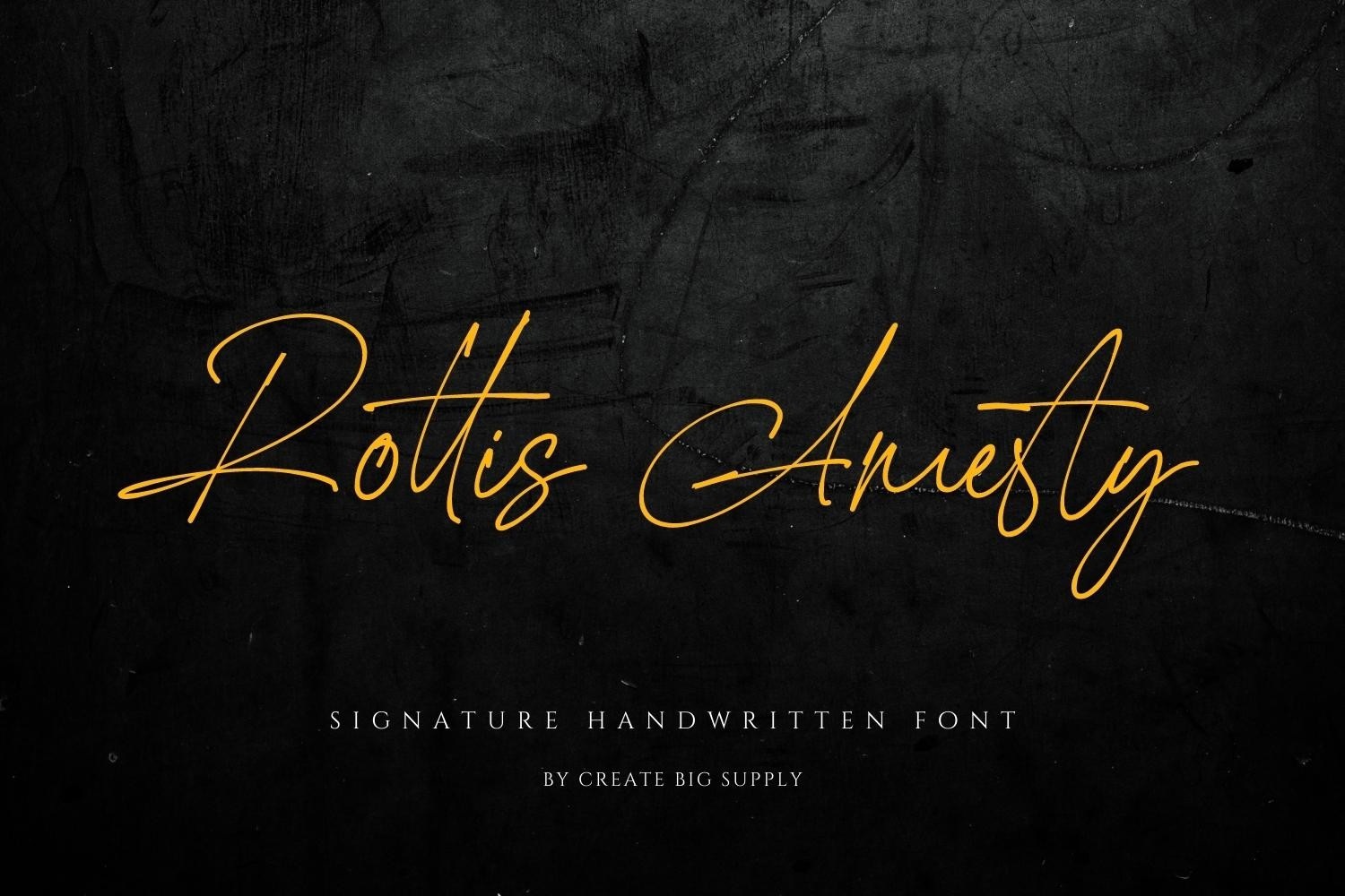 Пример шрифта Rottis Amesty
